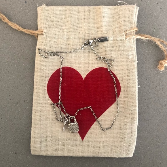 Coach Key to my Heart Necklace - Sterling Silver - Picture 1 of 3